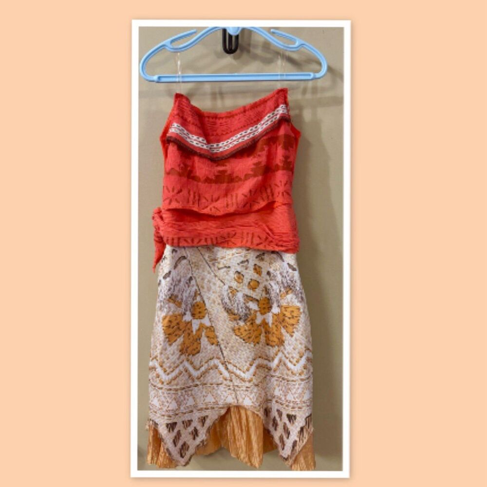 Disney Moana Costume Dress Up Halloween Girls Size 4-6